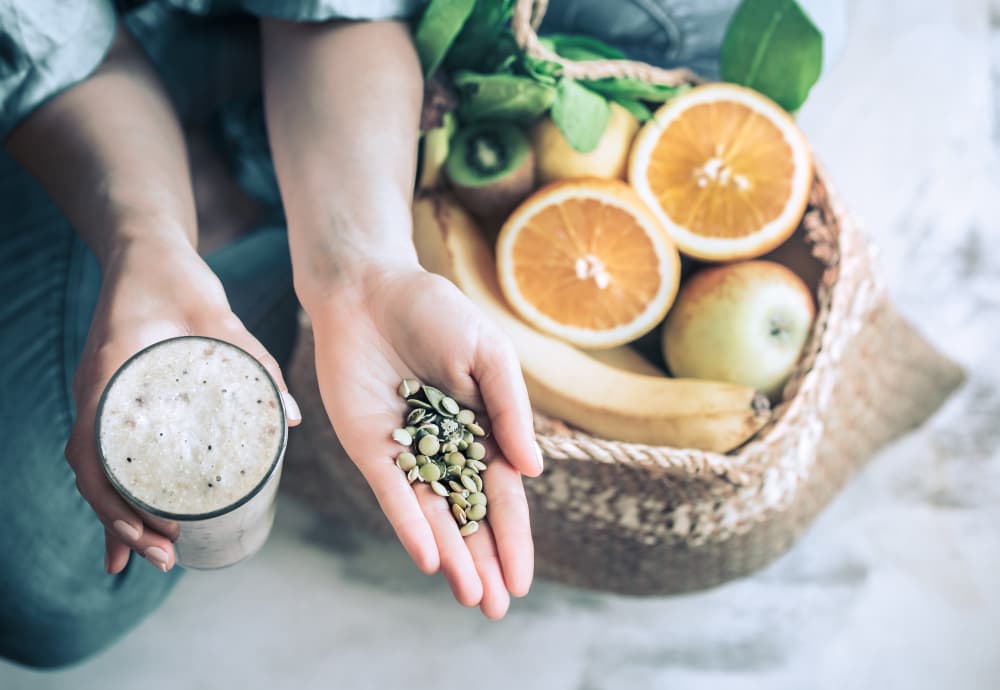 Ayurvedic digestive health consultation with abdominal assessment.