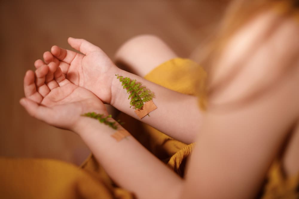 Ayurvedic Stri Roga specialist consulting with a woman patient.